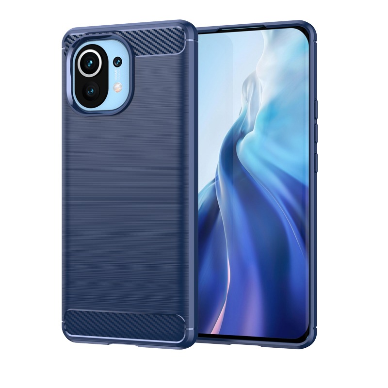 小米 Xiaomi 11 Lite 碳纖維 小米11 Lite 5G 防摔手機殼M2101K9AG保護殼 手機殼-細節圖6