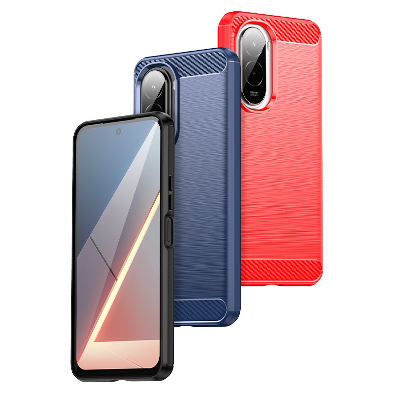 POCO M7 4G 碳纖維 POCO M7 防摔手機殼 25062PC34G 保護殼 Poco M7 4G 手機殼-細節圖2