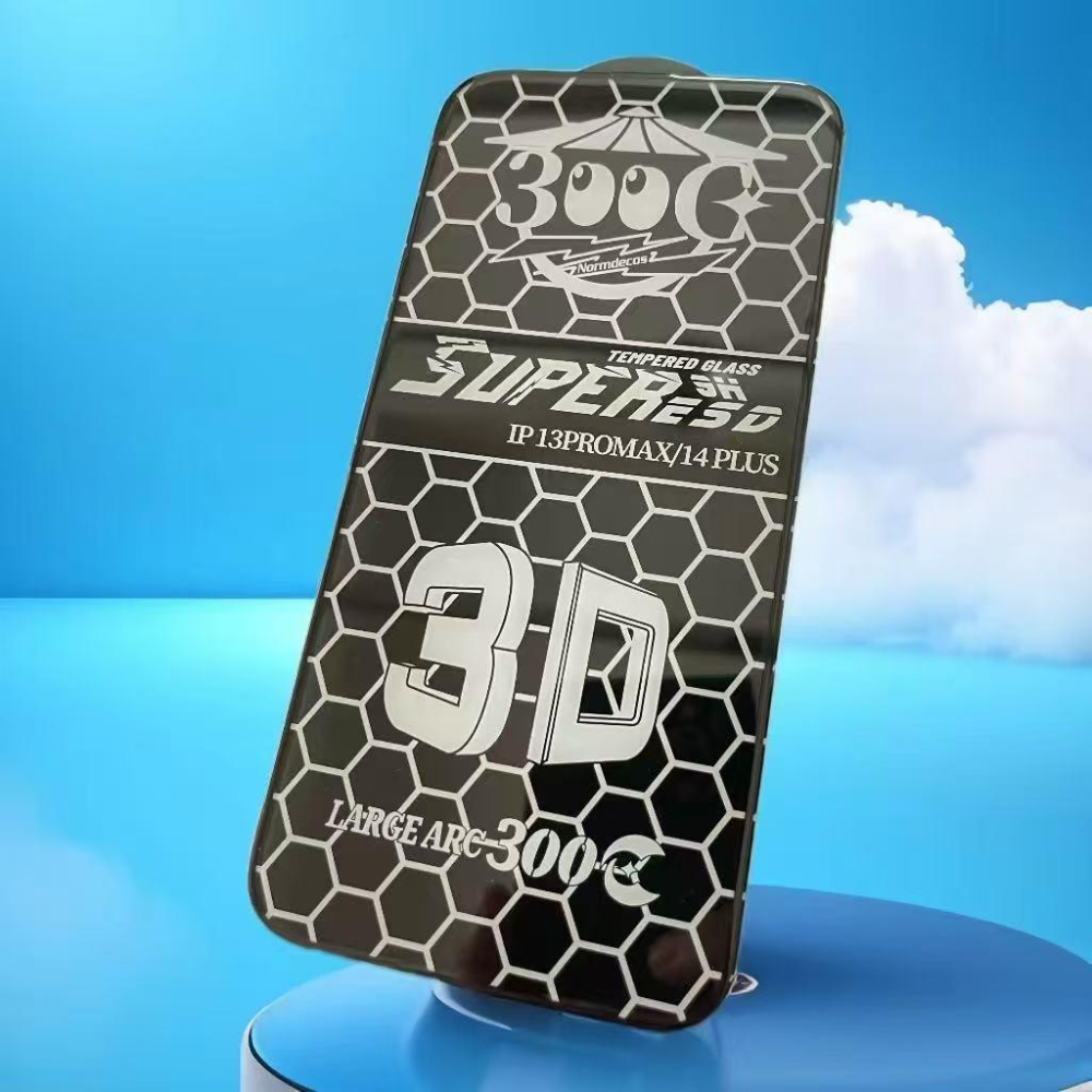 現貨 iPhone 13 鋼化玻璃膜  300C 3D立體超大弧鋼化膜 全膠鋼化 滿版 iPhone 13 鋼化玻璃-細節圖2