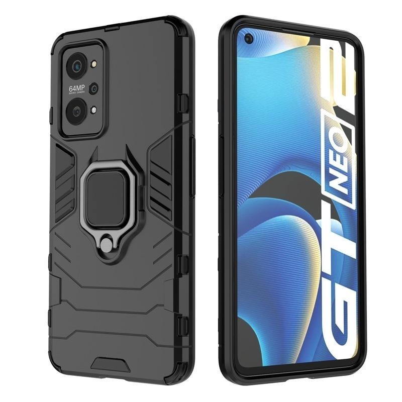 黑豹指環殼 Realme GT NEO 2 軍規防摔手機殼 realme GT Neo2 手機防摔殼-細節圖2