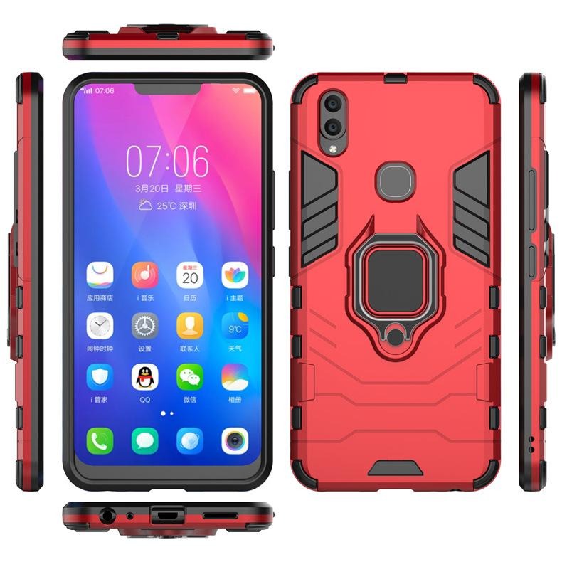 黑豹指環殼 適用 Vivo Y17 軍規防摔手機殼 Vivo 1902 防摔殼 VIVO Y17 保護殼-細節圖5
