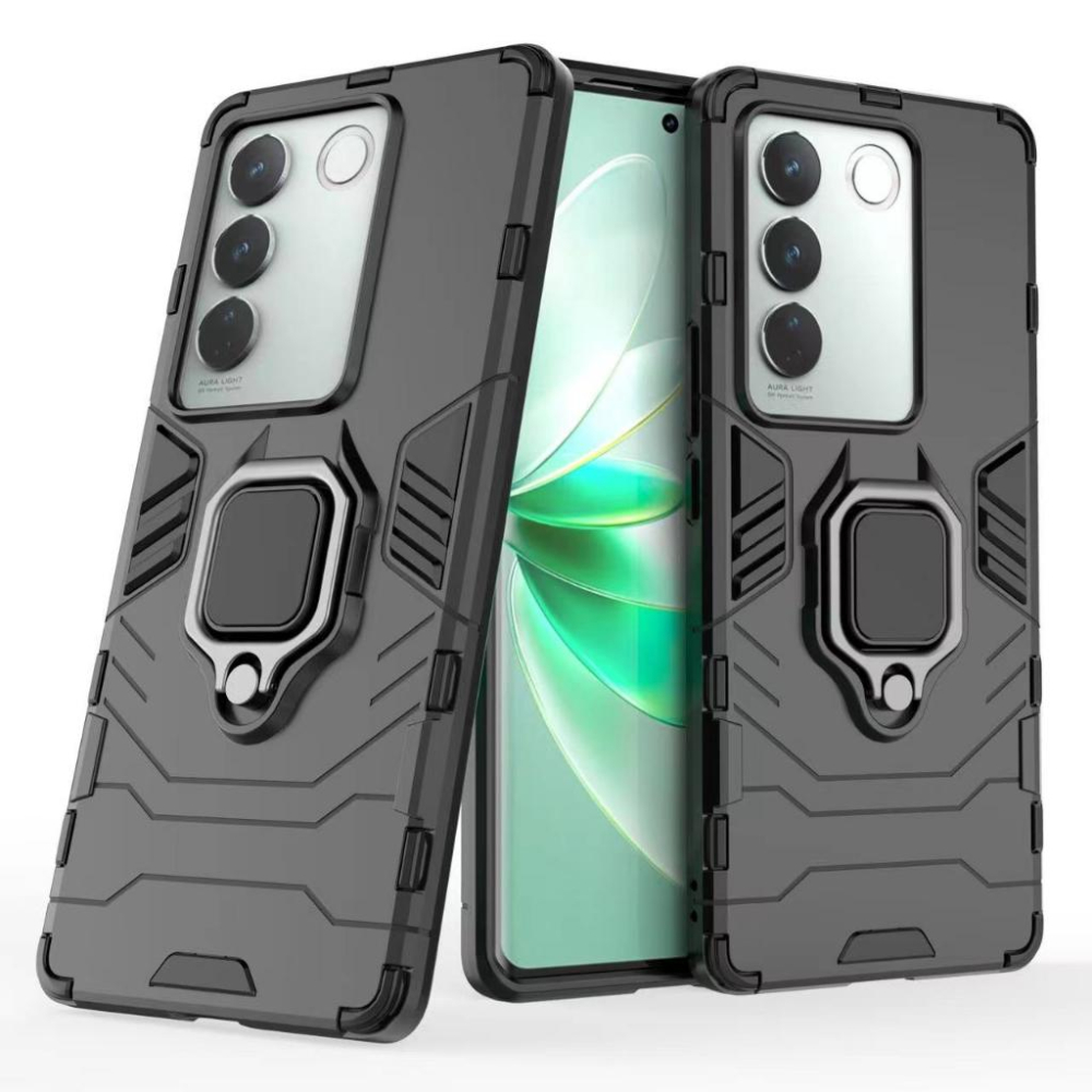 黑豹指環殼 VIVO V27 Pro 5G 軍規防摔手機殼 V27 pro 防摔殼 Vivo v27 Pro 保護殼-細節圖2