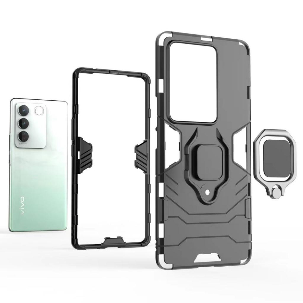 黑豹指環殼 VIVO V27 Pro 5G 軍規防摔手機殼 V27 pro 防摔殼 Vivo v27 Pro 保護殼-細節圖5