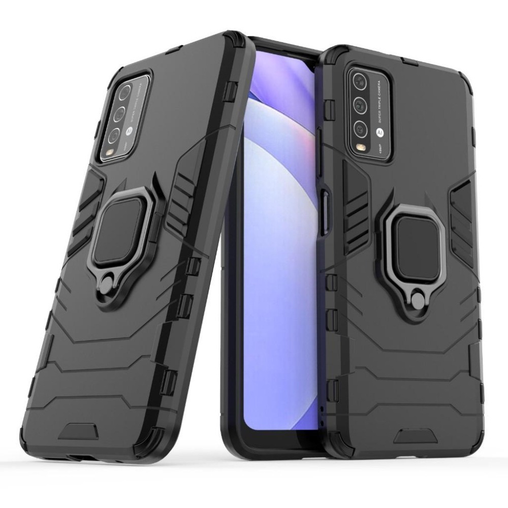黑豹指環殼 Redmi 9T 軍規防摔手機殼 紅米9T 手機防摔殼 紅米9T 保護殼 紅米9T 防摔手機殼-細節圖2