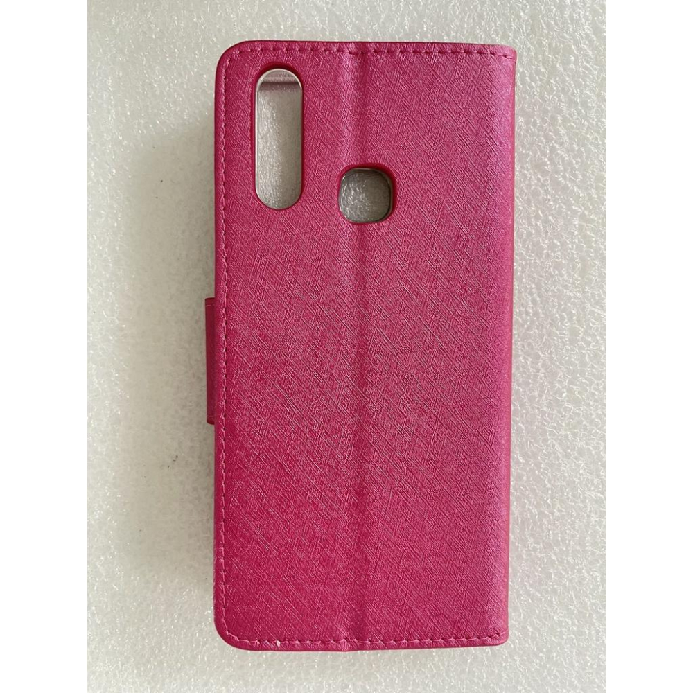 Vivo Y15 手機殼 蠶絲紋 Vivo 2010 側翻皮套 Vivo Y15 手機皮套 VIVO 2010 翻蓋皮套-細節圖3