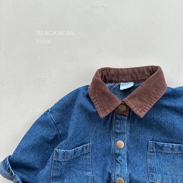 #blackbean 正韓秋裝 牛仔爬服-細節圖3