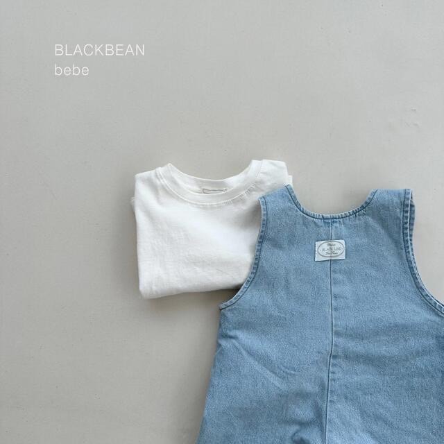 #blackbean 正韓秋裝 淺色牛仔吊帶套裝-細節圖3