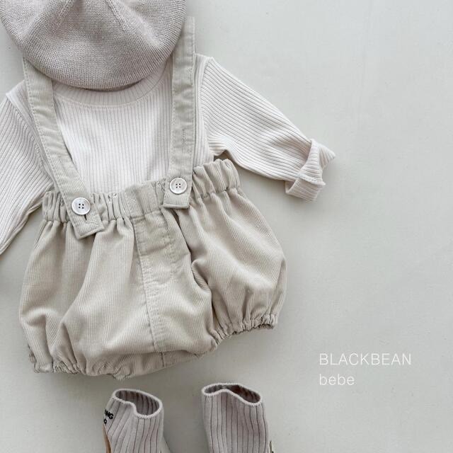 #blackbean 正韓秋裝 燈籠吊帶套裝-細節圖3