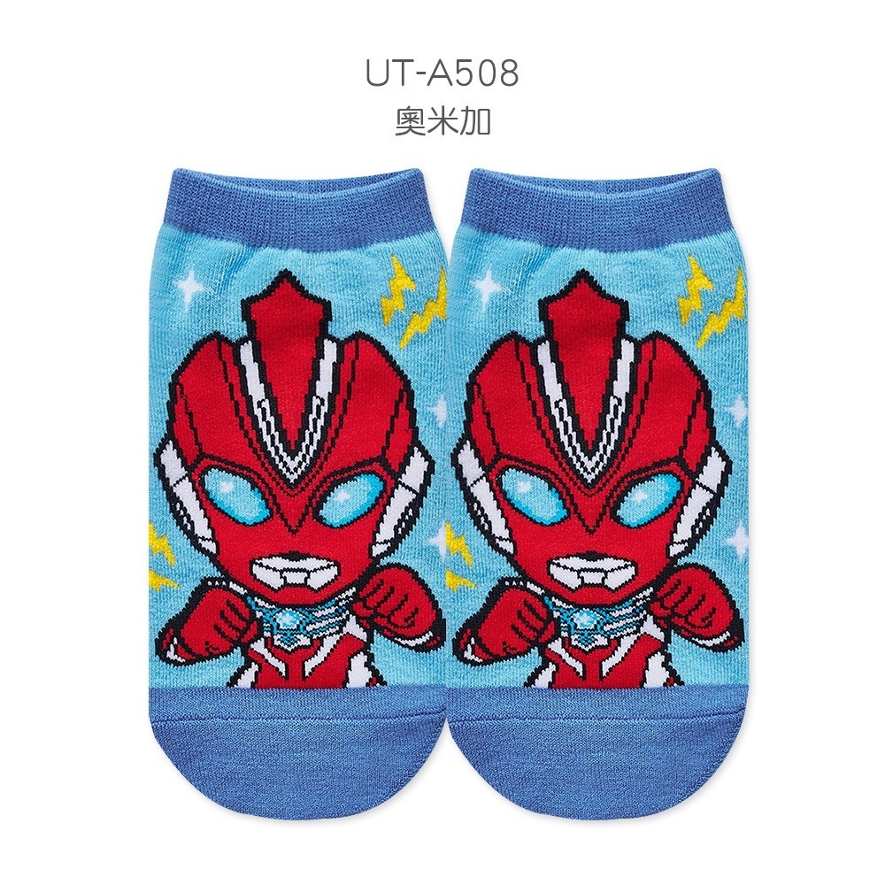 Ultraman 超人力霸王短襪 奧特曼男童襪 童短襪 短襪 直版襪 【旺達棉品】UT-A507-規格圖8