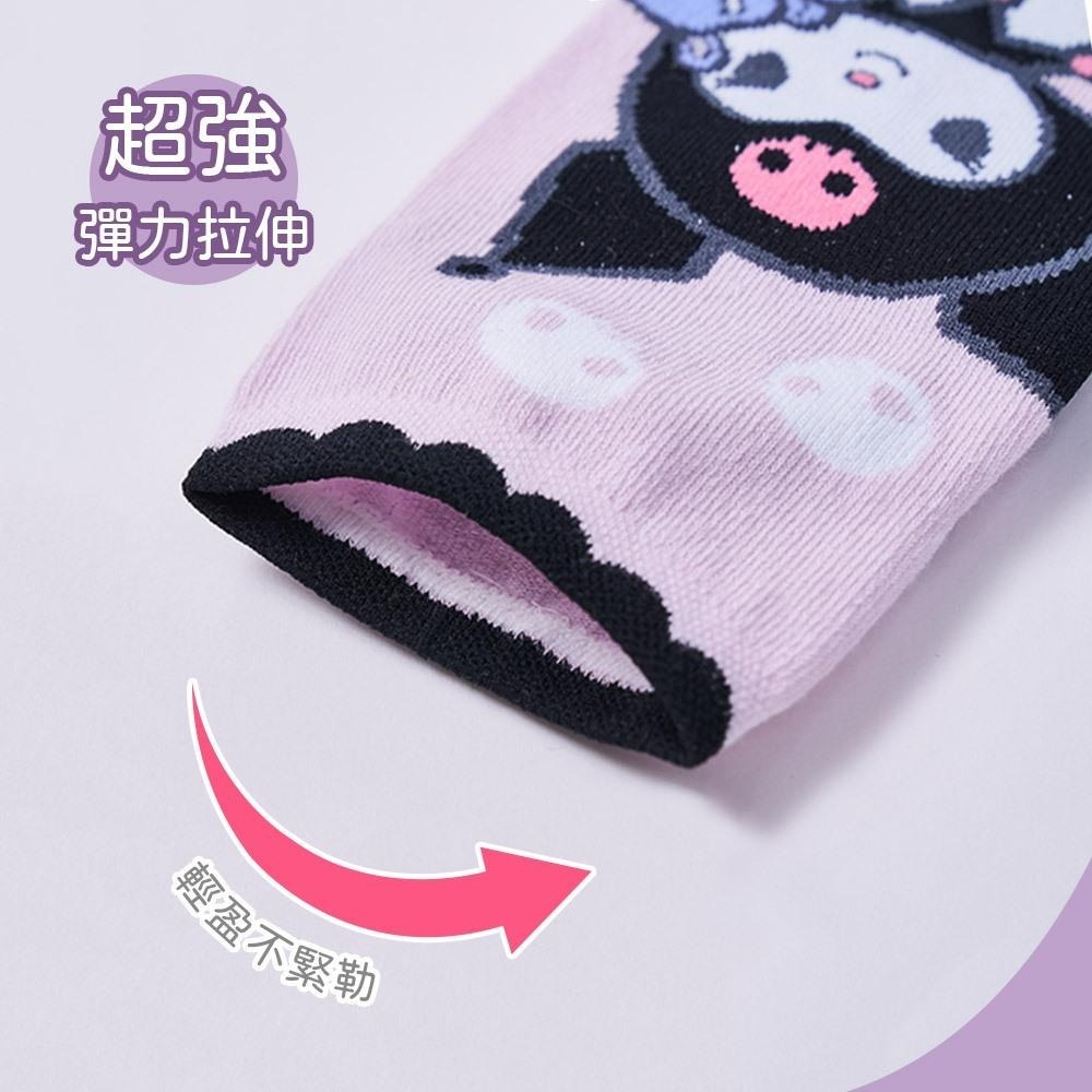 Sanrio 三麗鷗 庫洛米童襪 兒童短襪 直版襪 酷洛米 台灣製童襪 女童襪 KU-A504 【旺達棉品】-細節圖5