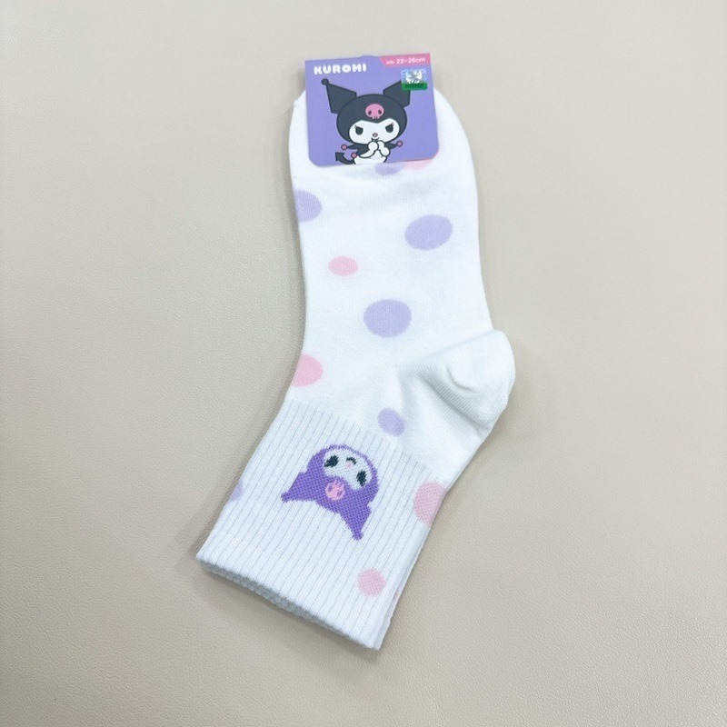 Sanrio 三麗鷗 酷洛米長襪 親子襪 酷洛米 台灣製長襪 童襪 KU-A301 【旺達棉品】-規格圖9