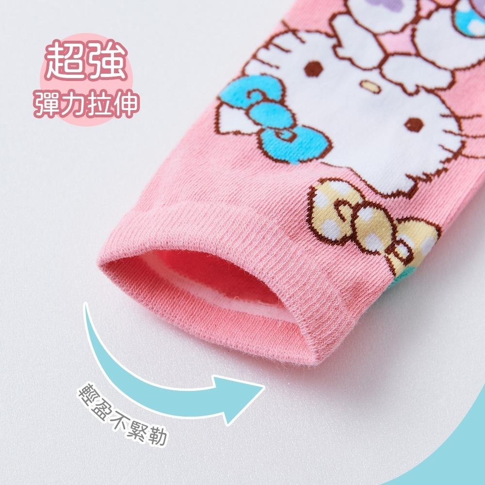 Sanrio 三麗鷗 KITTY 美樂蒂直版襪 兒童短襪 台灣製童襪 MM-A538 KT-A647 【旺達棉品】-細節圖5