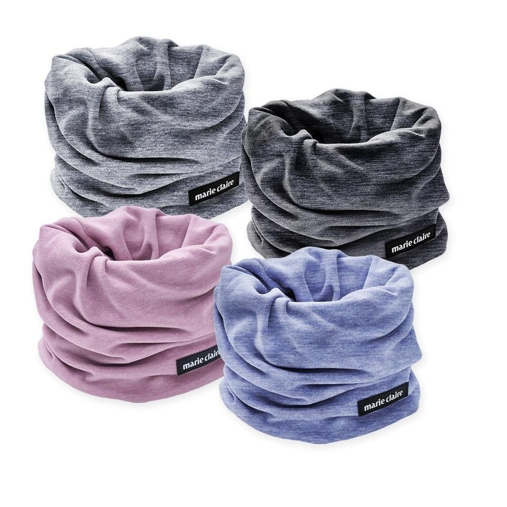 美麗佳人圍脖 雪花絨圍脖 花紗圍脖 素色頭巾 保暖圍巾 加絨頭巾 圍脖 MC-LO02【 旺達棉品】-細節圖2