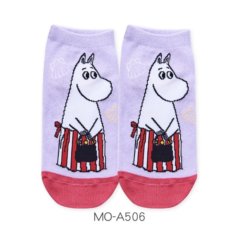 MOOMIN嚕嚕米系列直版襪 姆明女襪短襪 台灣製棉襪 MO-A501~506【旺達棉品】-規格圖6