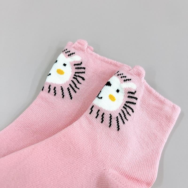 兒童造型短襪 動物止滑短襪 鯊魚止滑童襪 獅子柔棉童襪 台灣製童襪 OD-D201~204【旺達棉品】-細節圖8