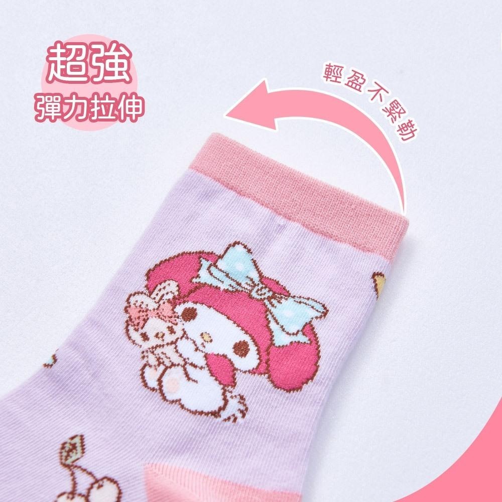 Sanrio 三麗鷗 美樂蒂童襪 兒童長襪 台灣製童襪 MM-716 MM-719 【旺達棉品】-細節圖5