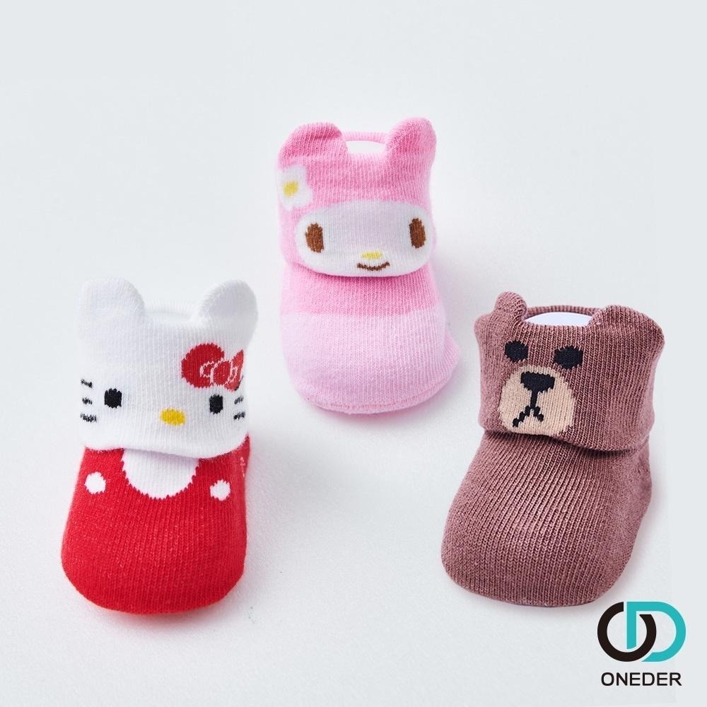 三麗鷗 Hello Kitty 美樂蒂 熊大造型寶寶襪 止滑寶寶襪 KT-107.MM-102.BF-101【旺達棉品】-細節圖3