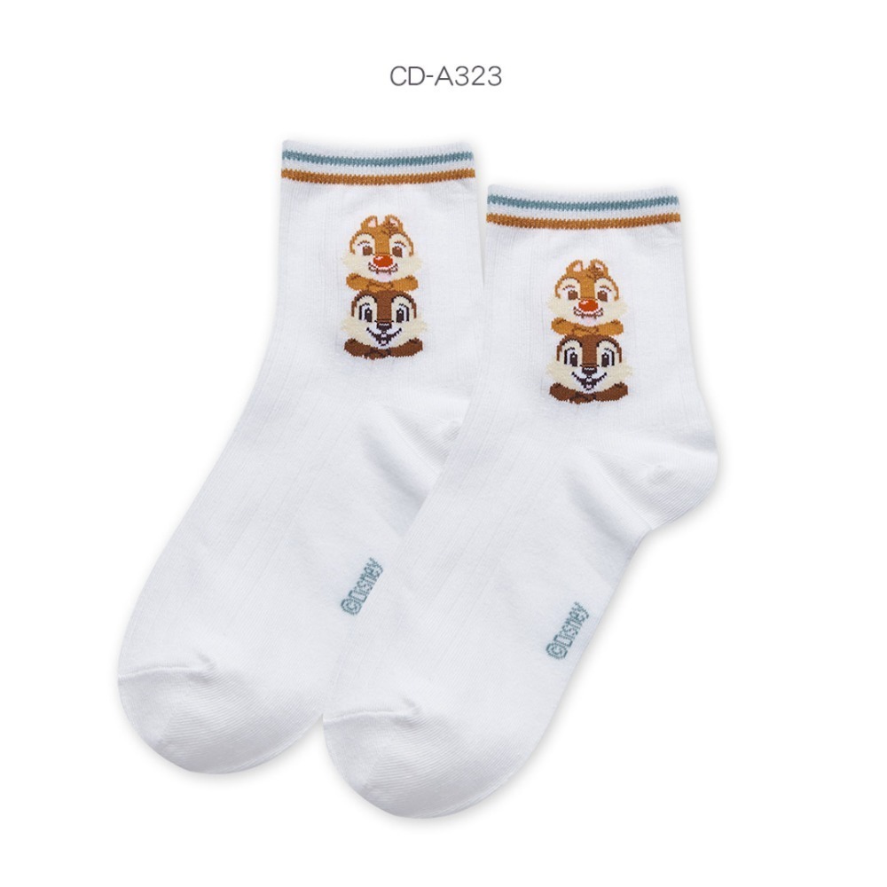 迪士尼 Disney中筒襪 奇奇蒂蒂 小熊維尼長襪 中統襪  【旺達棉品】LH-A314-規格圖7