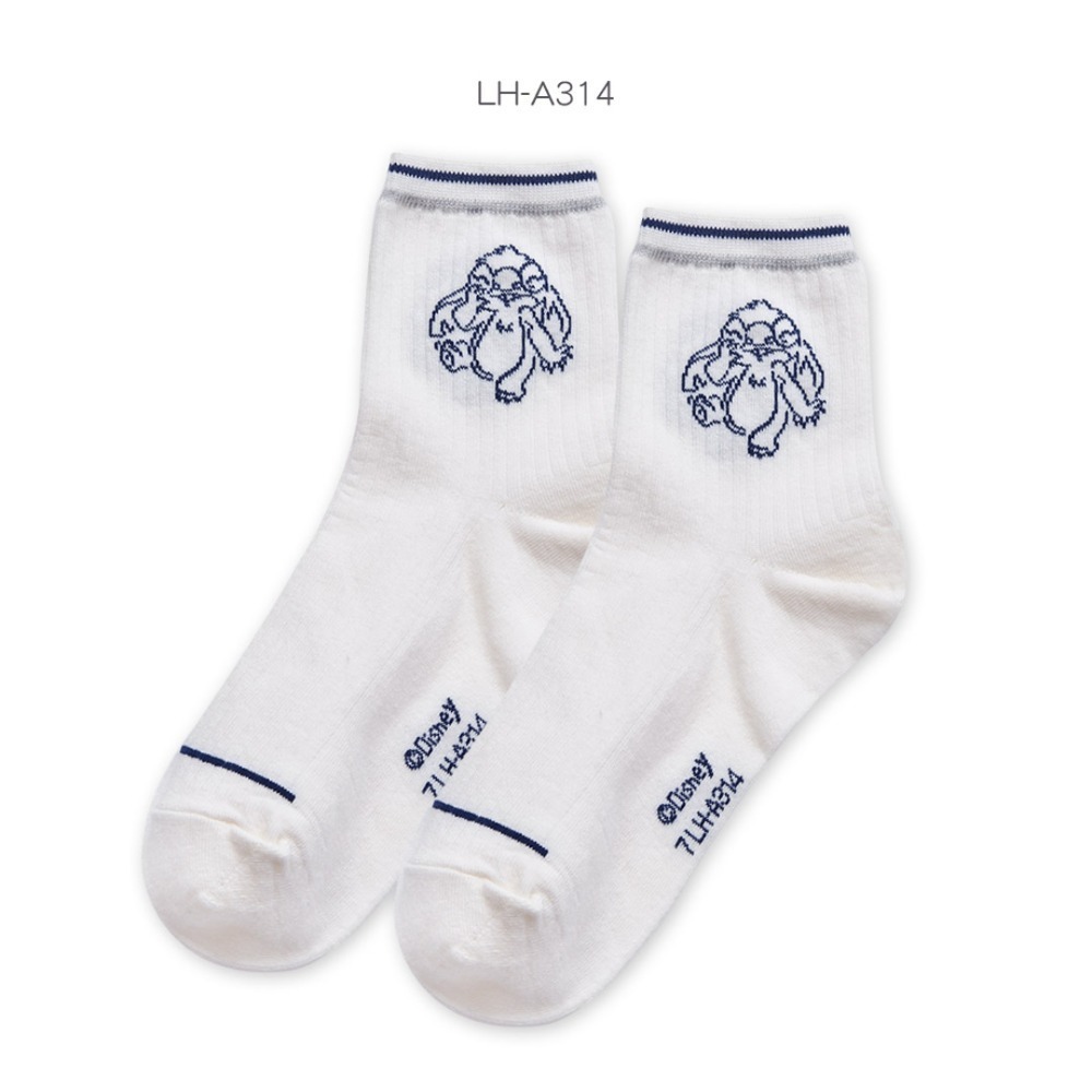 迪士尼 Disney中筒襪 奇奇蒂蒂 小熊維尼長襪 中統襪  【旺達棉品】LH-A314-規格圖7