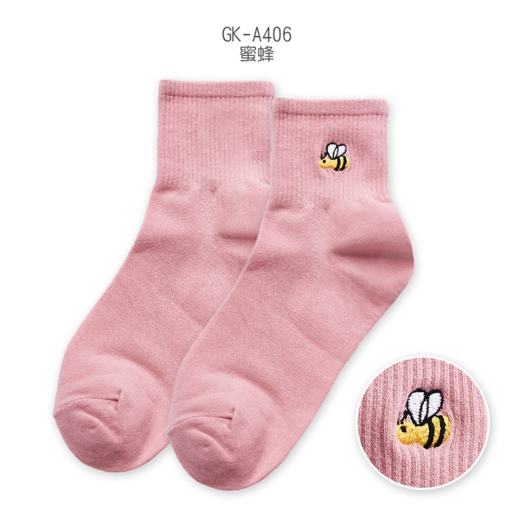 台灣製刺繡中統襪 藍白拖 餅乾 啤酒 電繡長襪 GK-A401~GK-A408【旺達棉品】-規格圖7