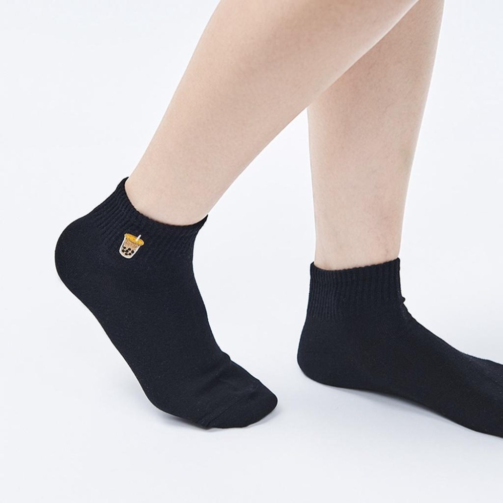 刺繡短襪 船襪 踝襪 台灣製 藍白拖 餅乾 棒棒糖 電繡船襪 GK-A301~GK-A308【旺達棉品】-細節圖4