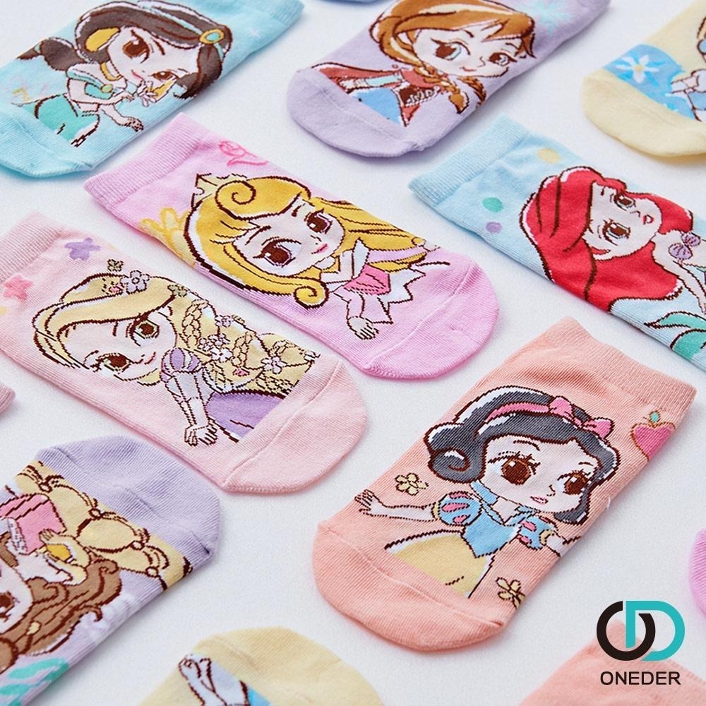 Disney 迪士尼公主童襪 冰雪奇緣艾莎童襪 小美人魚公主 貝兒 長髮公主 PR-A516.FZ-A522【旺達棉品】-細節圖6