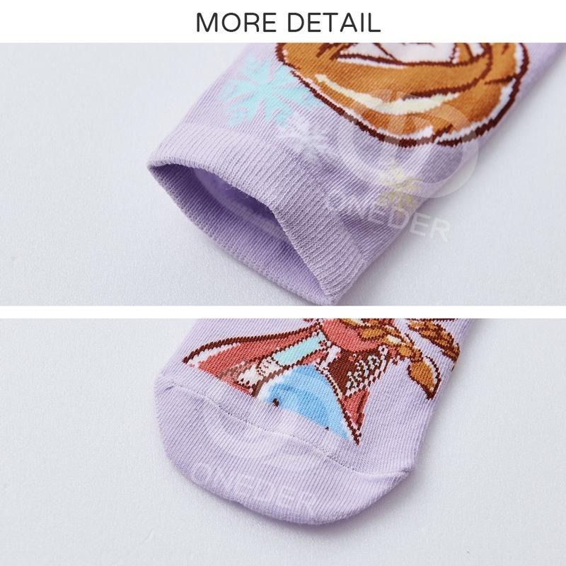 Disney 迪士尼公主童襪 冰雪奇緣艾莎童襪 小美人魚公主 貝兒 長髮公主 PR-A516.FZ-A522【旺達棉品】-細節圖8