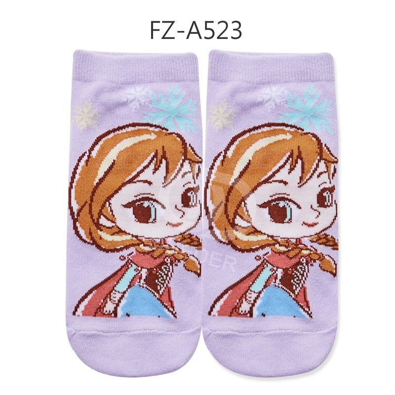 Disney 迪士尼公主童襪 冰雪奇緣艾莎童襪 小美人魚公主 貝兒 長髮公主 PR-A516.FZ-A522【旺達棉品】-規格圖9