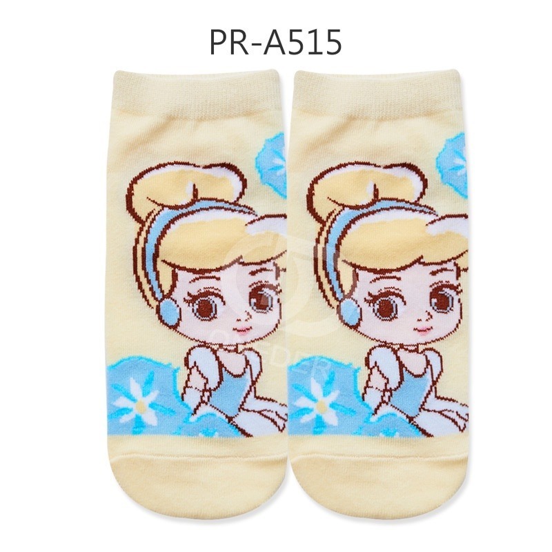 Disney 迪士尼公主童襪 冰雪奇緣艾莎童襪 小美人魚公主 貝兒 長髮公主 PR-A516.FZ-A522【旺達棉品】-規格圖9