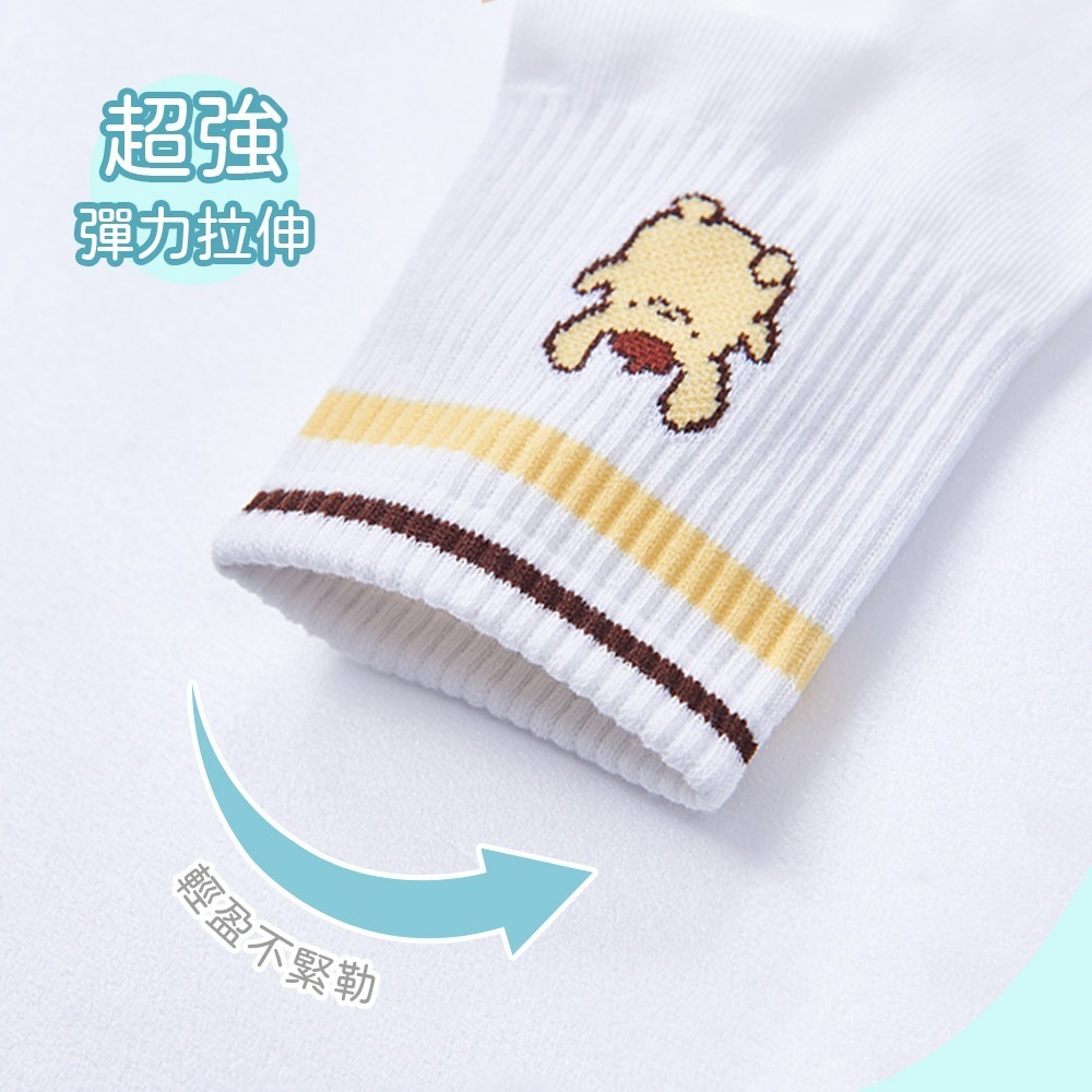 Sanrio 三麗鷗 KITTY中統襪 雙子星 美樂蒂 布丁狗 女長襪 長襪 韓系長襪 白襪 XO-A304【旺達棉品】-細節圖4