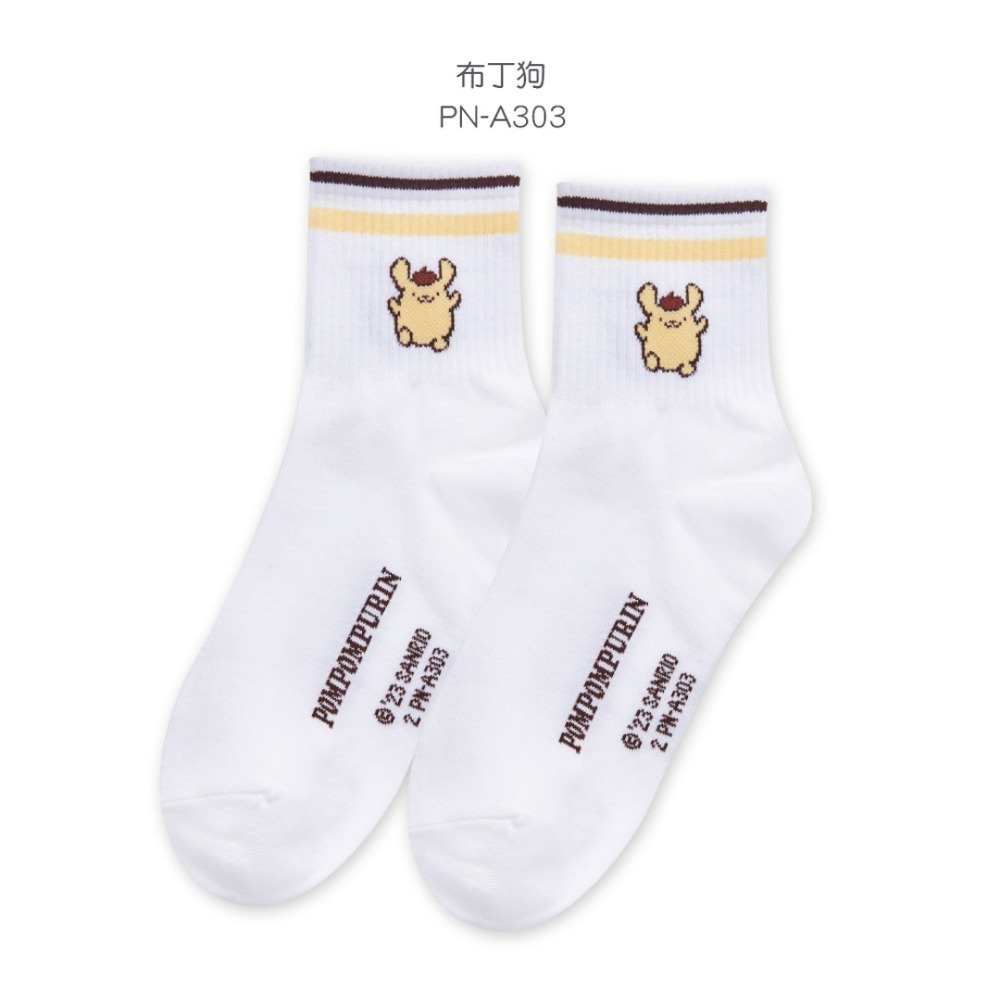 Sanrio 三麗鷗 KITTY中統襪 雙子星 美樂蒂 布丁狗 女長襪 長襪 韓系長襪 白襪 XO-A304【旺達棉品】-規格圖10