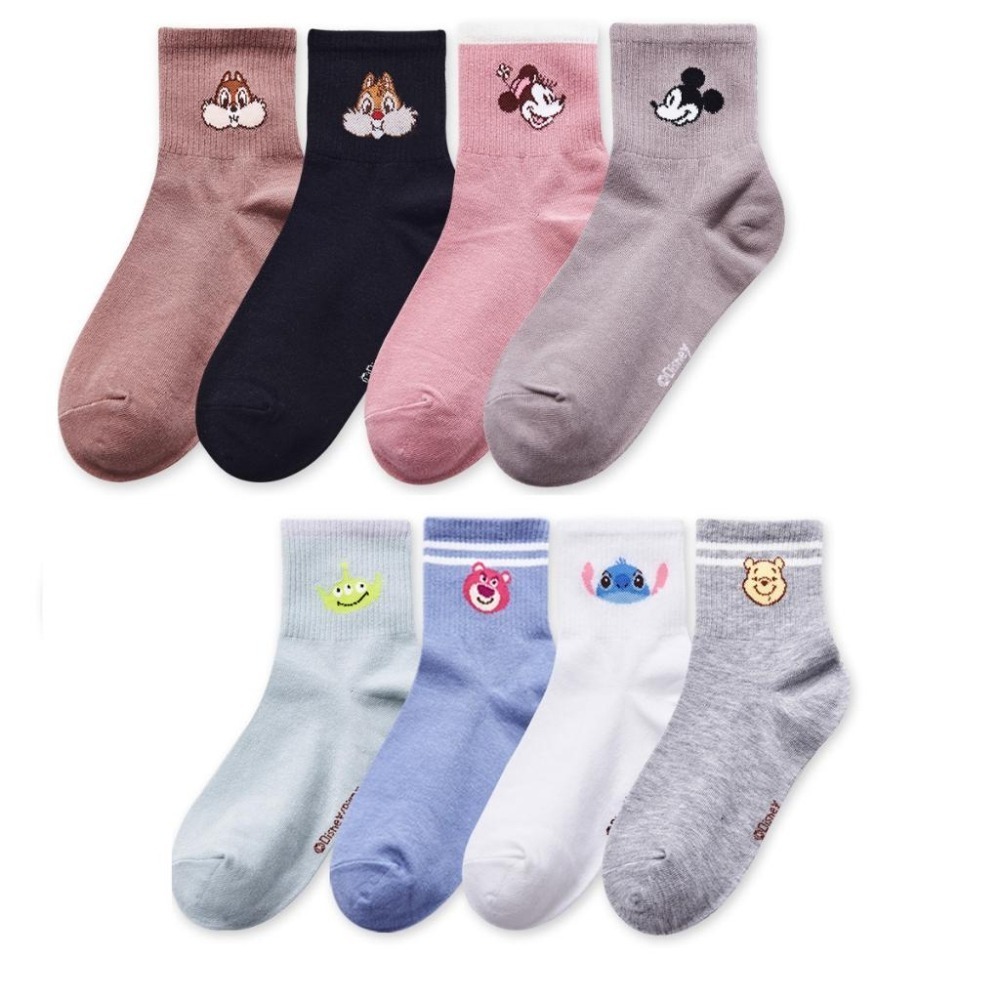 迪士尼 Disney 熊抱哥 三眼怪 小熊維尼 奇奇蒂蒂 長襪中統襪 長襪MK-A310 CD-A309【旺達棉品】-細節圖2