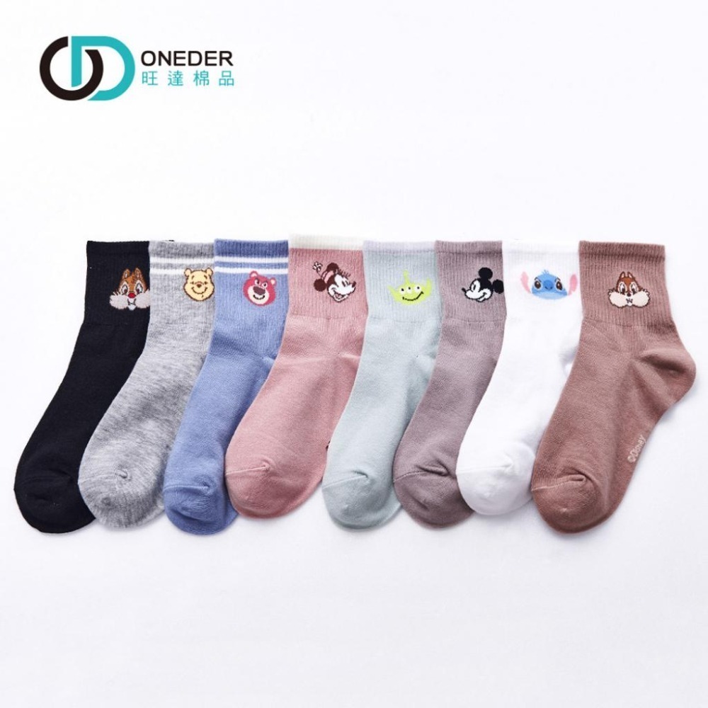 迪士尼 Disney 熊抱哥 三眼怪 小熊維尼 奇奇蒂蒂 長襪中統襪 長襪MK-A310 CD-A309【旺達棉品】-細節圖3