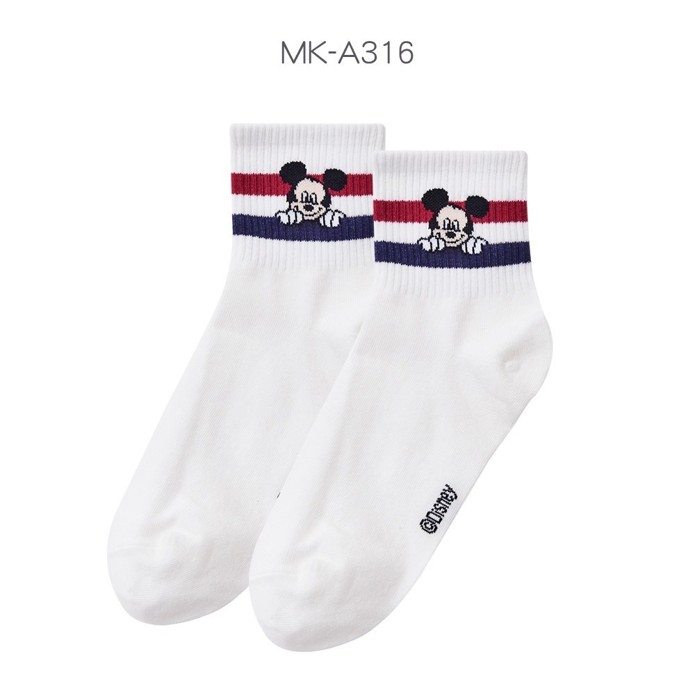 迪士尼 Disney小熊維尼 奇奇蒂蒂 長襪中統襪 迪士尼趴趴系列中筒襪 WP-A320 MN-A311 【旺達棉品】-規格圖7