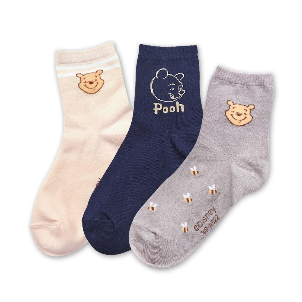 迪士尼 Disney 小熊維尼中筒襪 韓系長襪 女長襪 中長襪 WP-A321【旺達棉品】-細節圖2