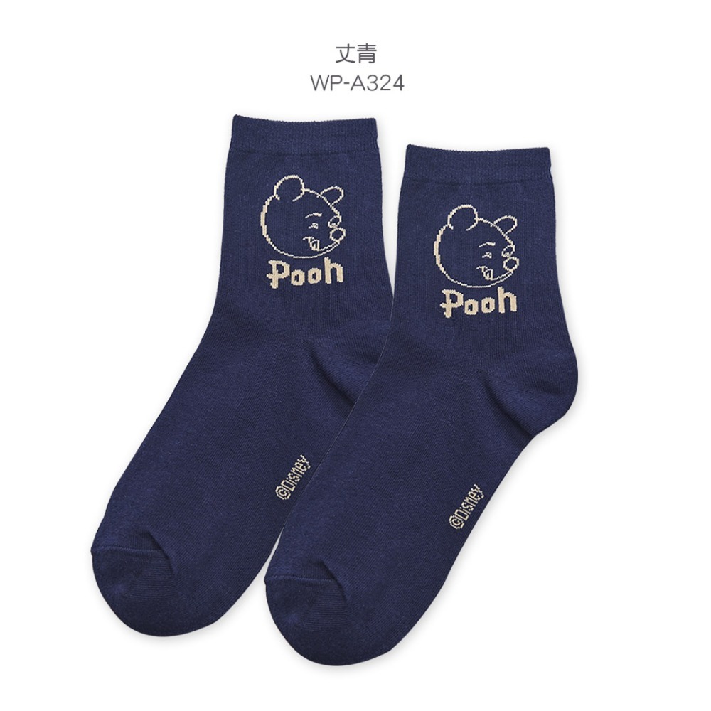 迪士尼 Disney 小熊維尼中筒襪 韓系長襪 女長襪 中長襪 WP-A321【旺達棉品】-規格圖9