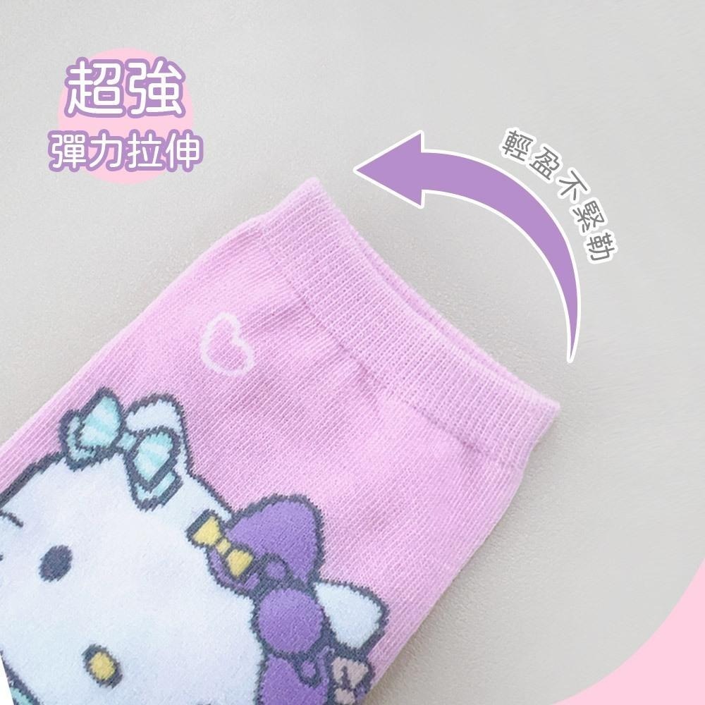 Sanrio 三麗鷗 KITTY 凱蒂貓直版襪 兒童短襪 女童襪 台灣製童襪 KT-A657 KT-A658【旺達棉品】-細節圖6