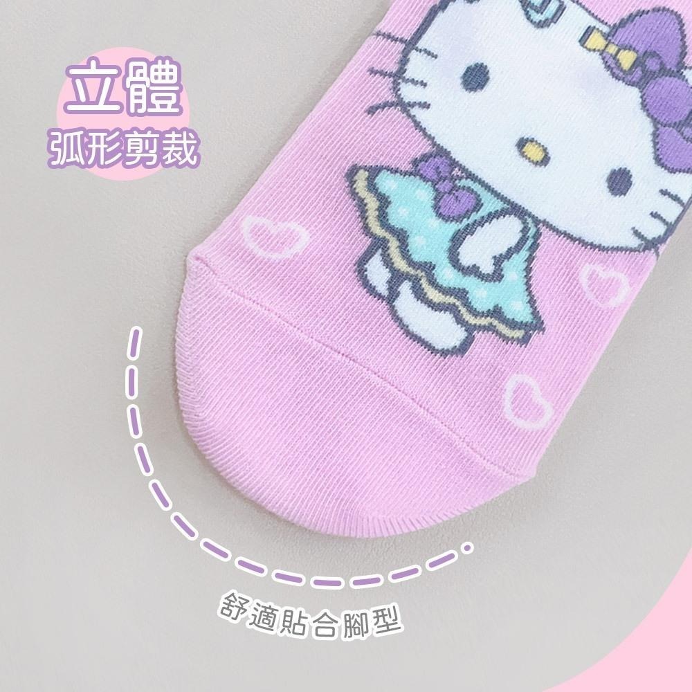 Sanrio 三麗鷗 KITTY 凱蒂貓直版襪 兒童短襪 女童襪 台灣製童襪 KT-A657 KT-A658【旺達棉品】-細節圖7