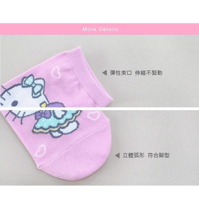 Sanrio 三麗鷗 KITTY 凱蒂貓直版襪 兒童短襪 女童襪 台灣製童襪 KT-A657 KT-A658【旺達棉品】-細節圖8