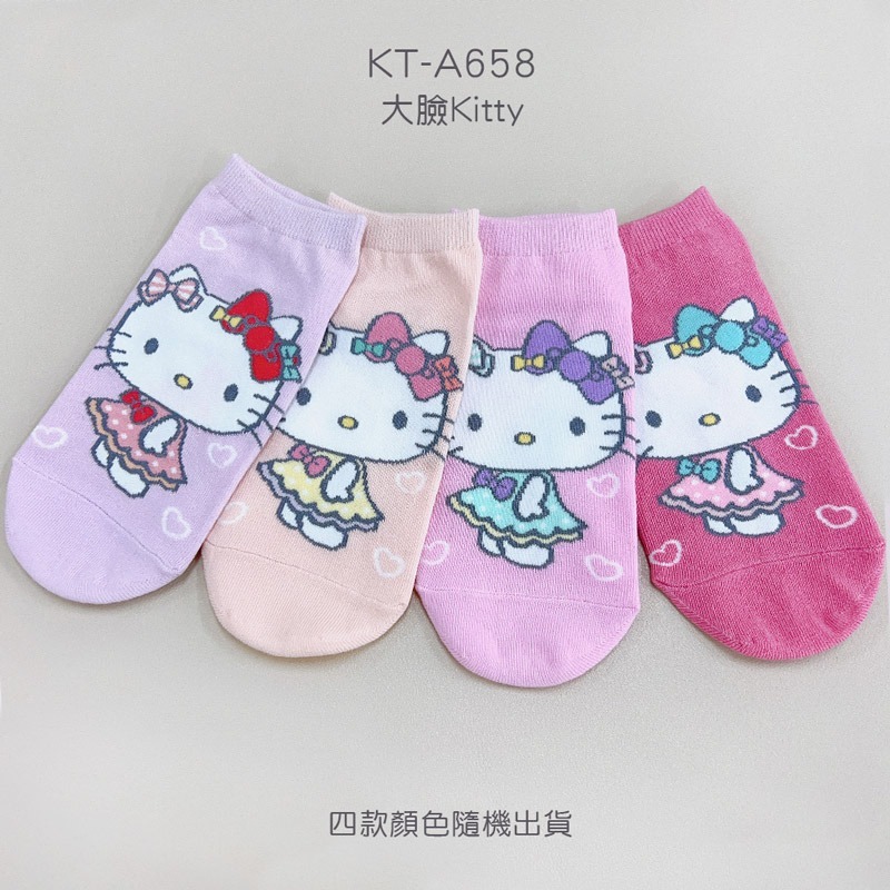 Sanrio 三麗鷗 KITTY 凱蒂貓直版襪 兒童短襪 女童襪 台灣製童襪 KT-A657 KT-A658【旺達棉品】-規格圖9