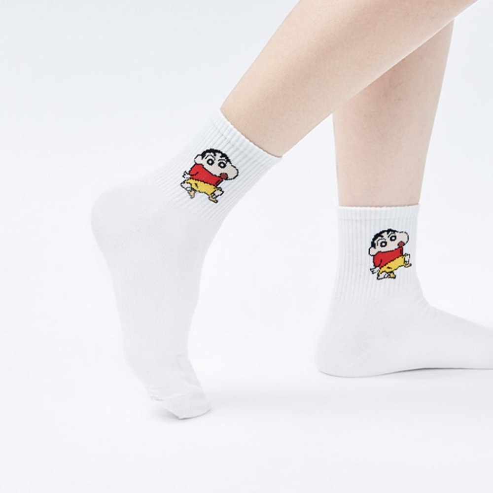 蠟筆小新長襪 小白 小葵中統襪 台灣製長襪 百搭韓系襪 長襪SC-A309~SC-A316【旺達棉品】-細節圖5