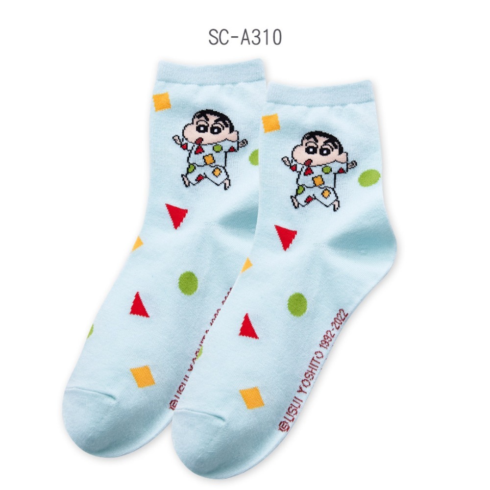 蠟筆小新長襪 小白 小葵中統襪 台灣製長襪 百搭韓系襪 長襪SC-A309~SC-A316【旺達棉品】-規格圖7