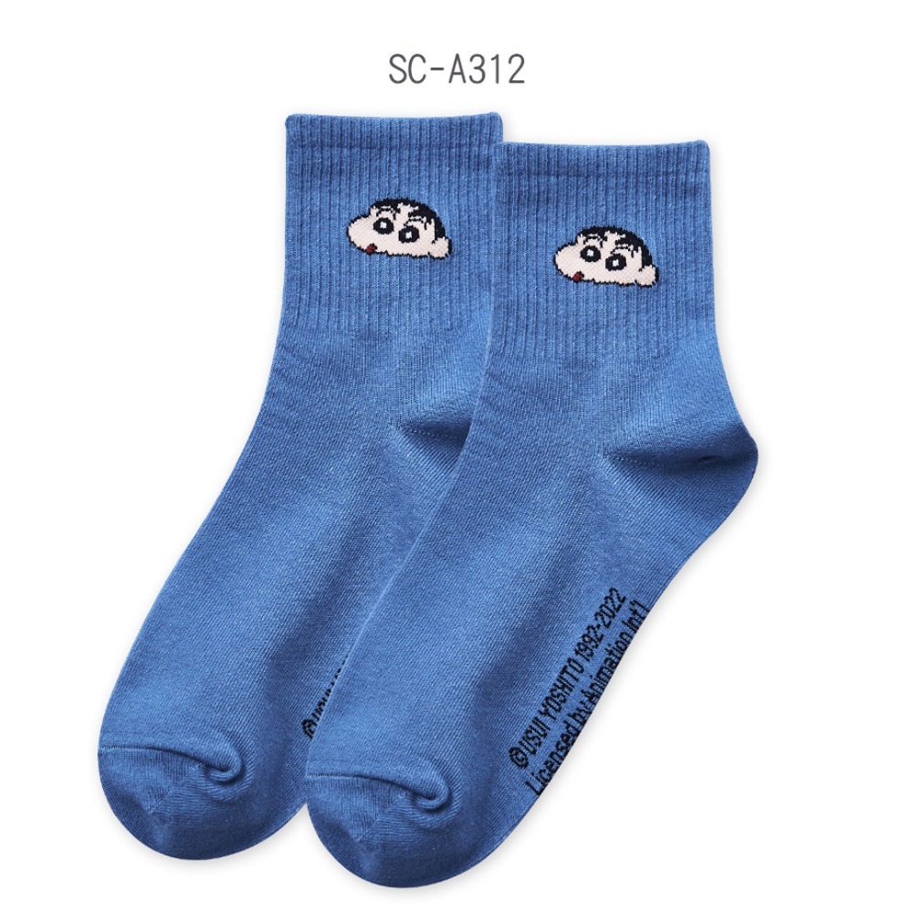 蠟筆小新長襪 小白 小葵中統襪 台灣製長襪 百搭韓系襪 長襪SC-A309~SC-A316【旺達棉品】-規格圖7