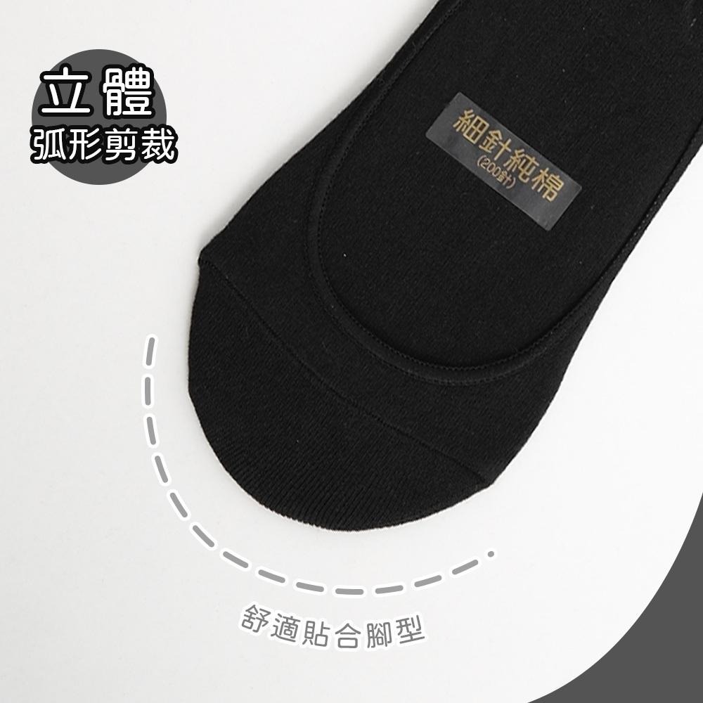 台灣製隱形襪 隱形襪 後跟止滑隱形襪 踝襪 襪套 (黑/膚/灰)2810【旺達棉品】-細節圖7