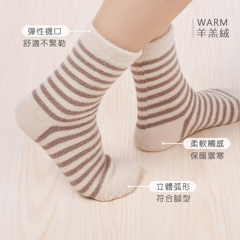 保暖毛襪 羊羔絨長襪 加絨女襪 女長襪 冬季襪子 保暖襪 AN-B3022N 【旺達棉品】-細節圖3
