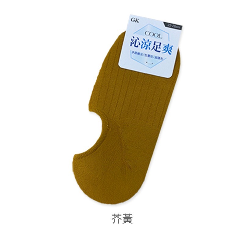 涼感隱形襪 隱形襪 女襪 沁涼透氣套版襪 GK-A1901【旺達棉品】-規格圖7