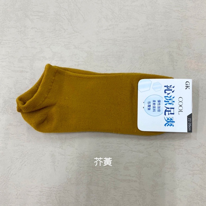 沁涼透氣 涼感船襪 船型襪 女襪 短襪 踝襪  GK-E2101【旺達棉品】-規格圖5