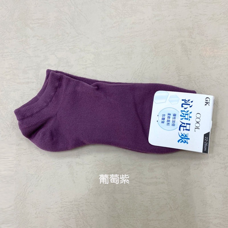 沁涼透氣 涼感船襪 船型襪 女襪 短襪 踝襪  GK-E2101【旺達棉品】-規格圖5