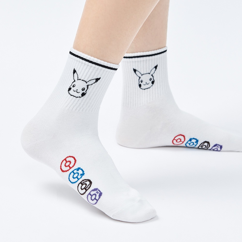 精靈寶可夢 皮卡丘中筒襪 Pokémon長襪 女長襪 韓系中統襪 【ONEDER旺達】PK-A301-細節圖3