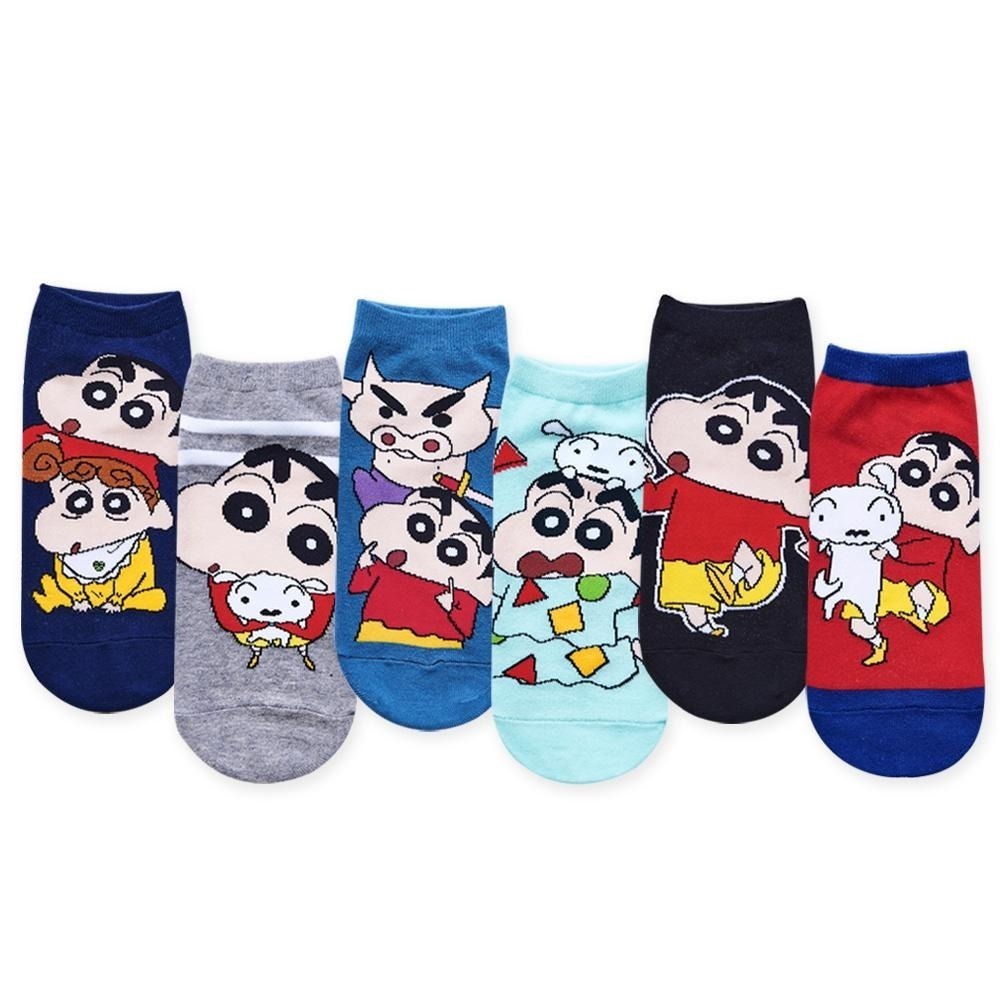 蠟筆小新直版襪 蠟筆小新短襪 台灣製棉襪 SC-A528~A534【旺達棉品】-細節圖2